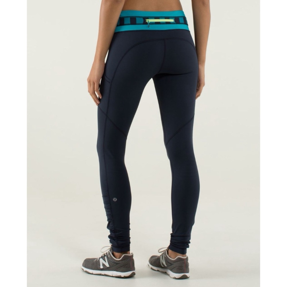 Lululemon Speed Tight *Brushed Interlock Inkwell / Quilt Winter 13-27 4 - Picture 2 of 10